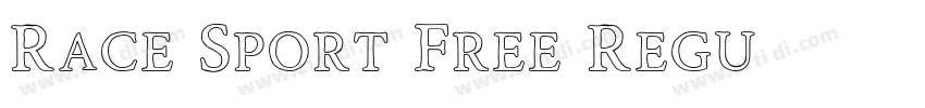 Race Sport Free Regu字体转换